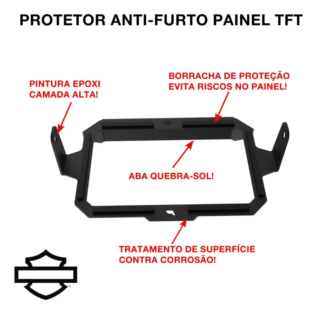 Protetor Antifurto Painel Tft Harley Davidson Panamerica