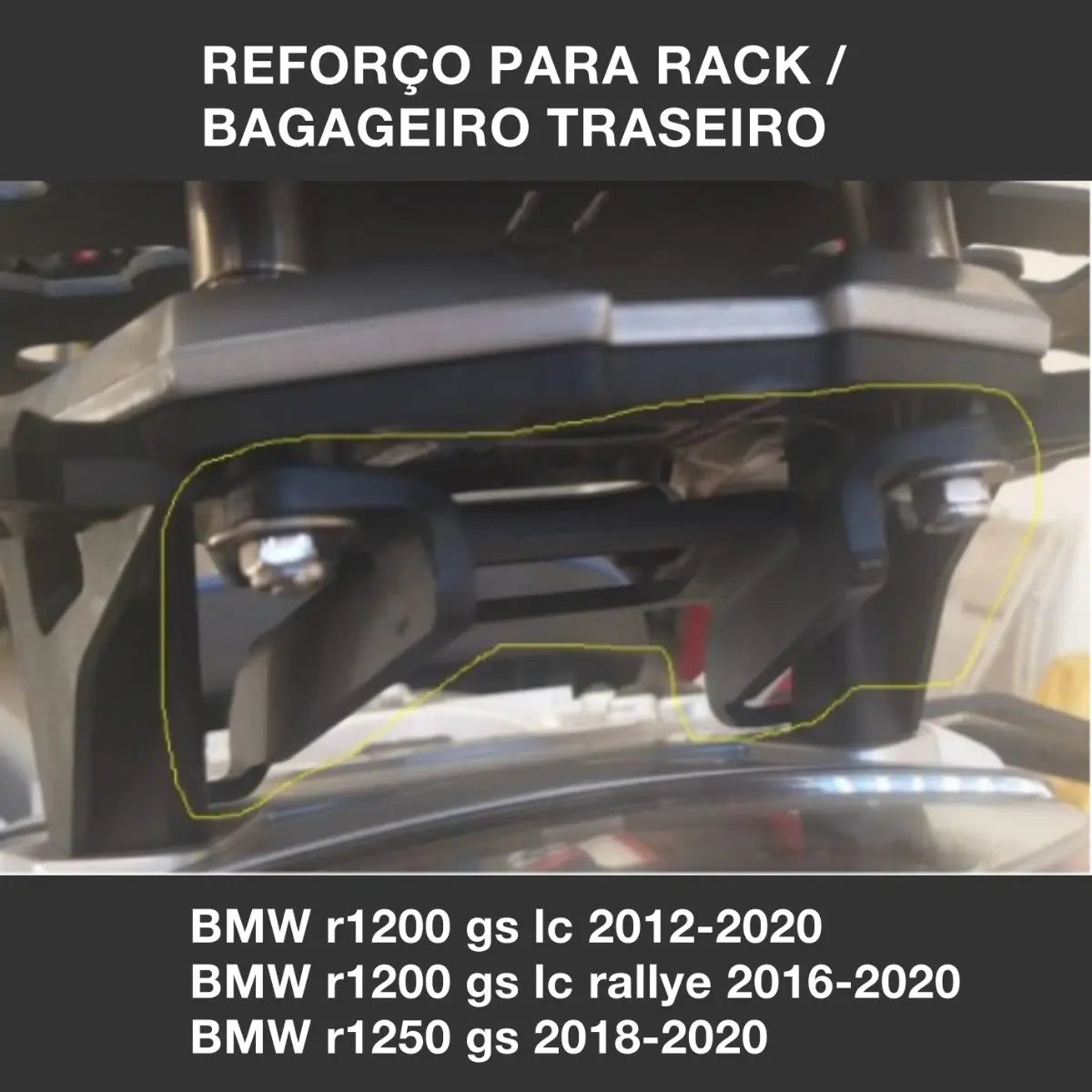 Reforço Do Suporte Bagageiro Bau Bmw 1250gs Gs1250 R1250gs