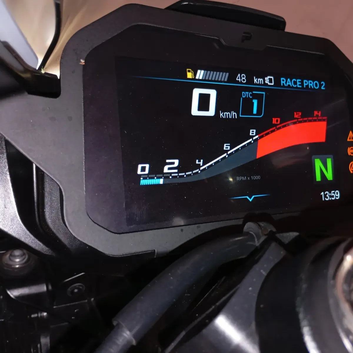 Moldura Antifurto Painel Tft Bmw S1000rr S1000 2024 2023 22