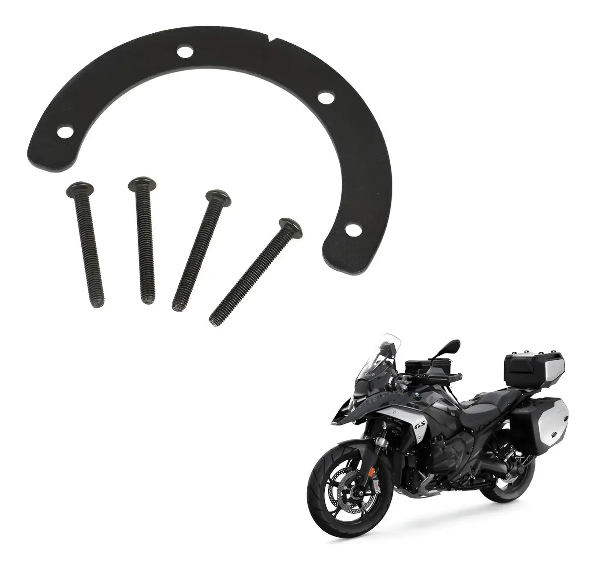 Flange P/bolsa Tanque Padrão Tanklock Preta Bmw R1300gs Bf84