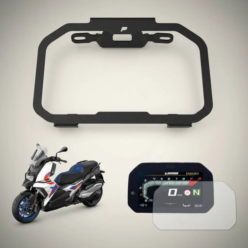 Moldura Antifurto Pelicula Painel Bmw C400x Scooter 25/26