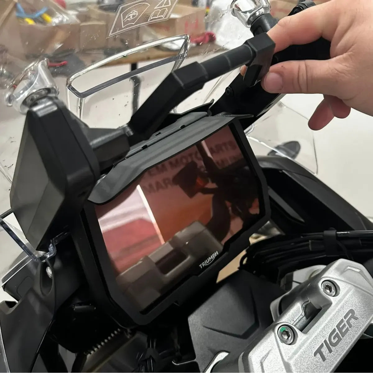 Suporte Gps 12mm Acessório Triumph 1200 Tiger 2022+