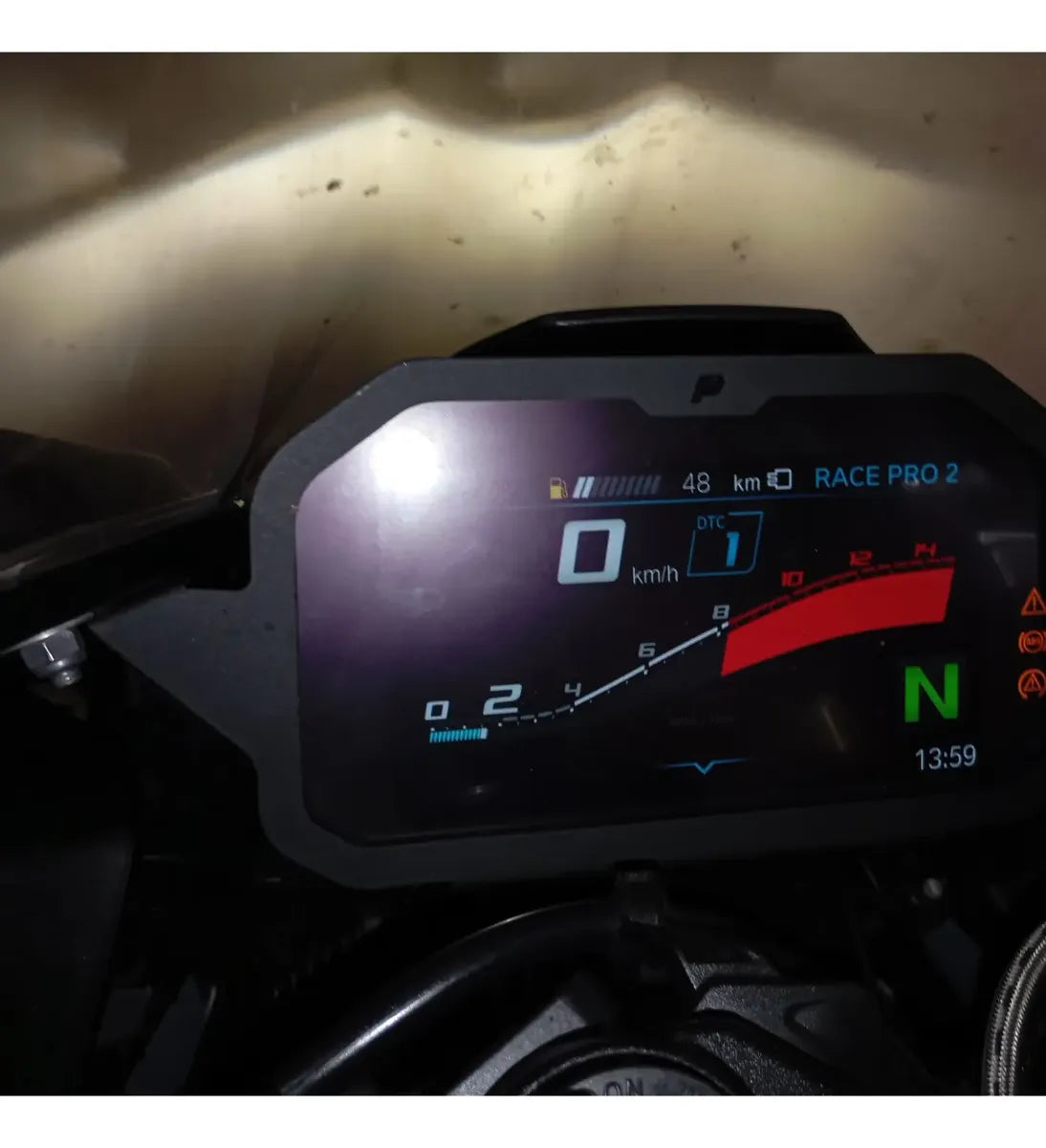 Moldura Antifurto Painel Tft Bmw S1000rr S1000 2024 2023 22