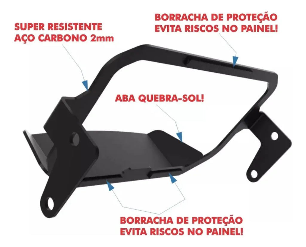 Bmw R 1250 Gs R1250gs Protetor Moldura Anti Furto Painel Tft